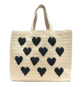 Heart straw tote